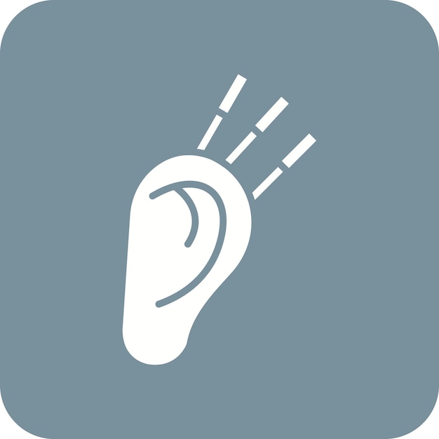 Ear therapy icon vector image can be used for spa