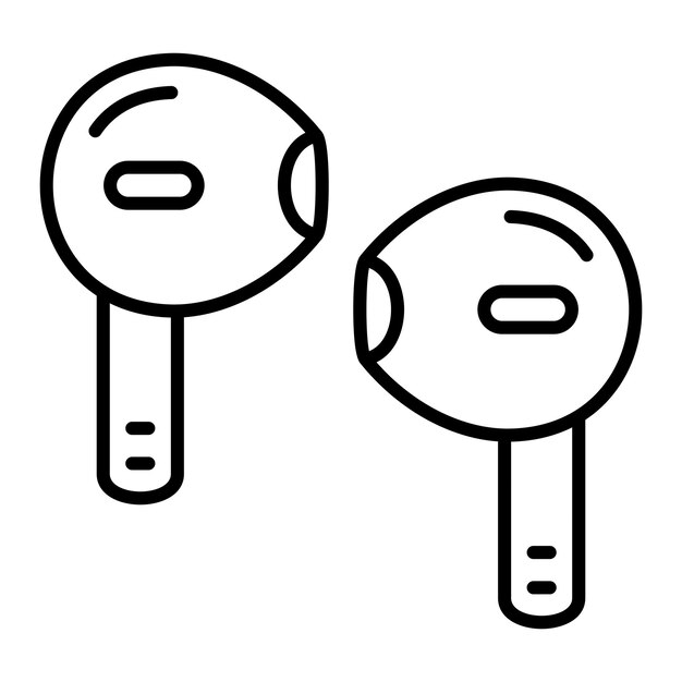 Vector earbuds icon