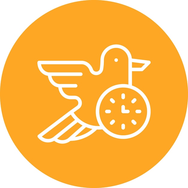 Early Bird vector icon illustration of Hotel Management iconset