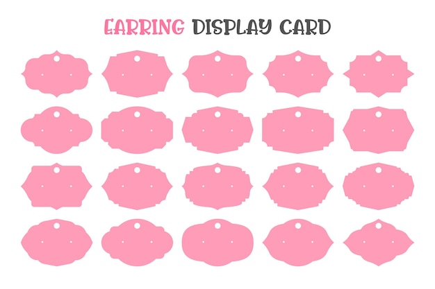 Earring display card