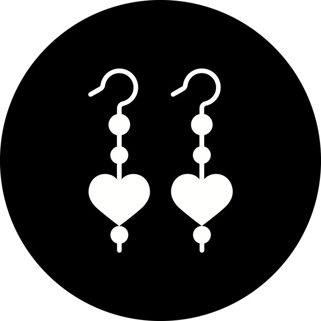 Vector earrings icon