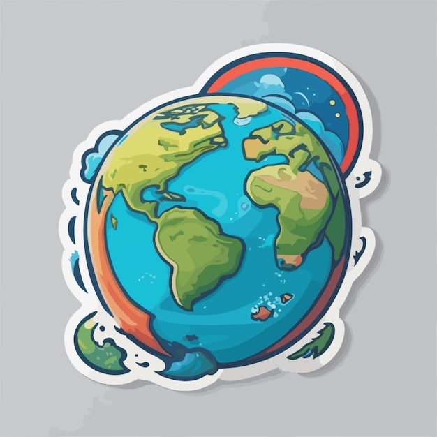 Vector earth day cartoon vector