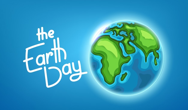 Il concetto di earth day. illustrazione vettoriale