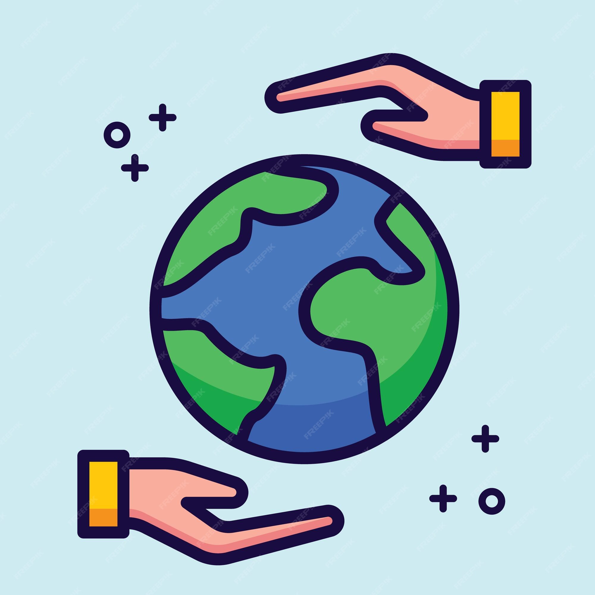 Premium Vector | Earth day cute cartoon earth icon or symbol mother earth day flat vector illustration Premium Vector | Earth day cute cartoon earth icon or symbol mother earth day flat vector illustration