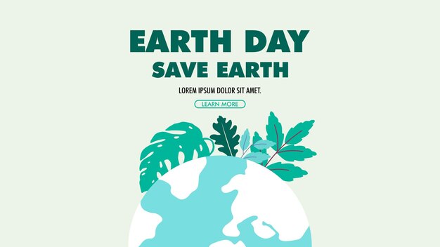 EARTH DAY design vector