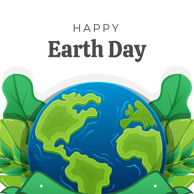 Vector earth day environment social media post