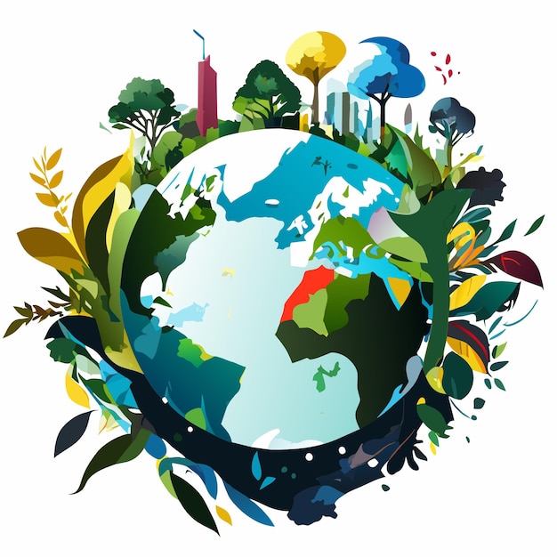 Earth day icon compilation