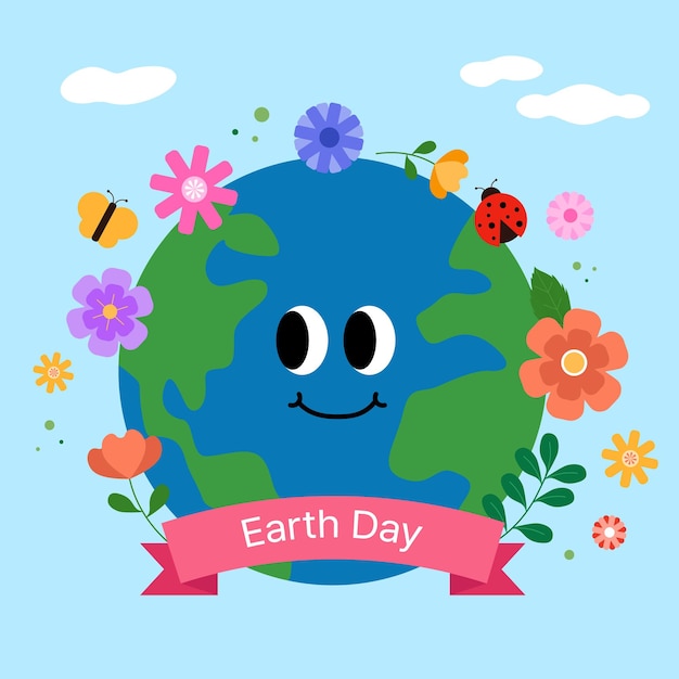 earth day illustration design
