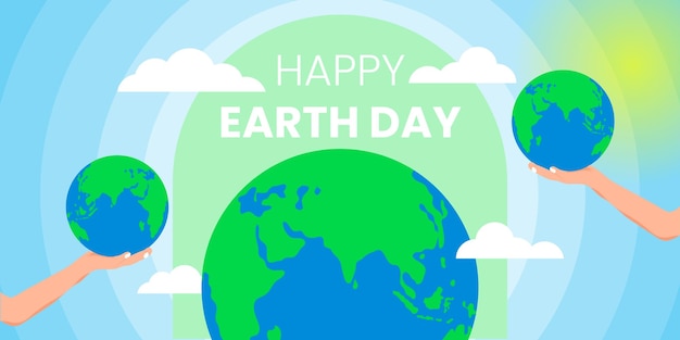 Vector earth day illustration