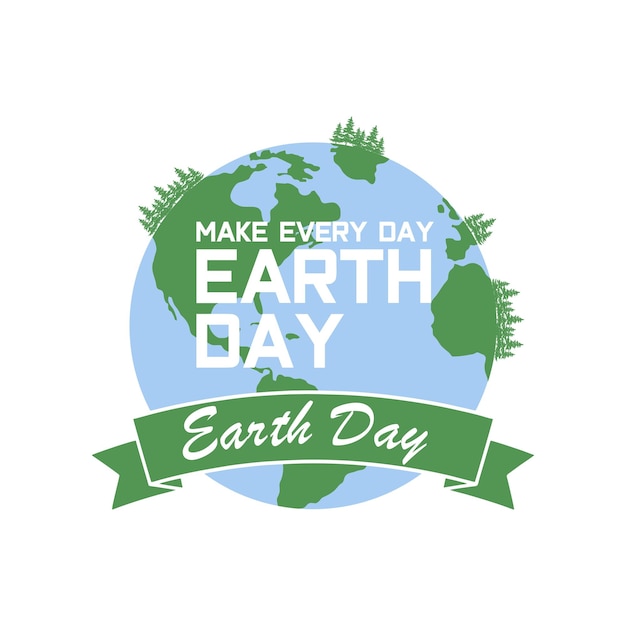 Earth day international mother day vector