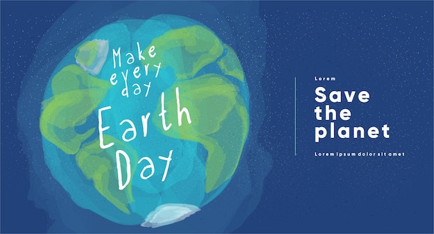 Earth Day International Mother Earth Day Milieuproblemen en milieubescherming Platte vectorillustratie