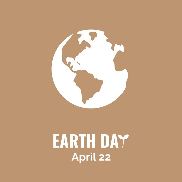Vector earth day poster 2