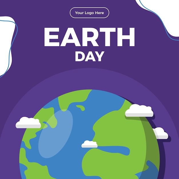 Earth day social media post