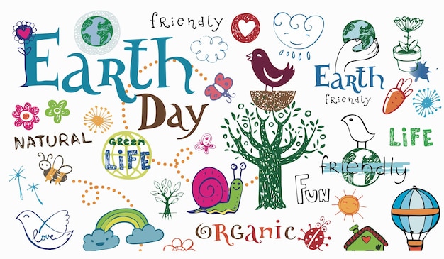 Earth Day Vector Art Icons and Graphics