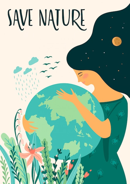 Earth Day. Vector design.