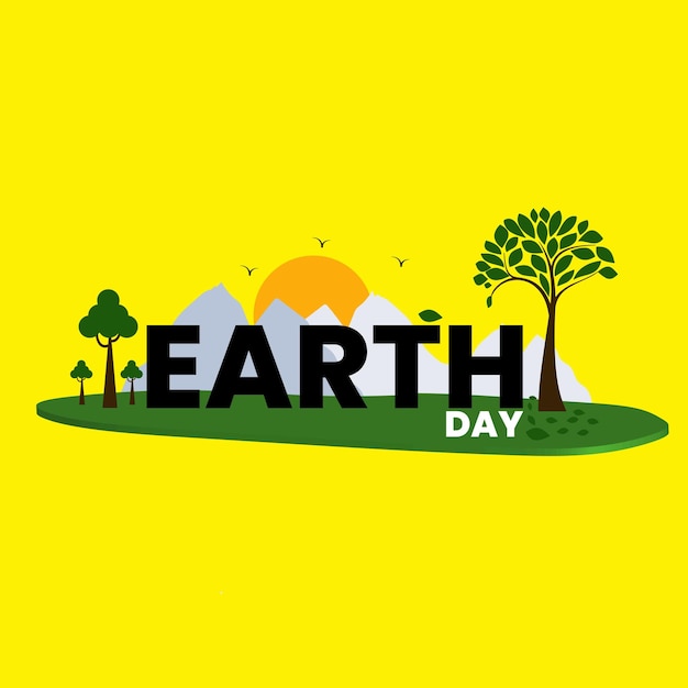 Earth day vettore