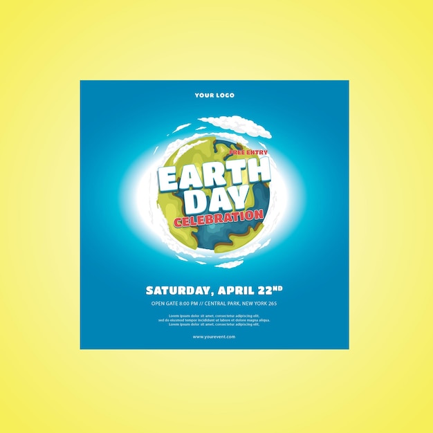 Vector earth day