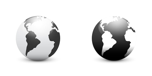 Vector earth globe icon vector illustration