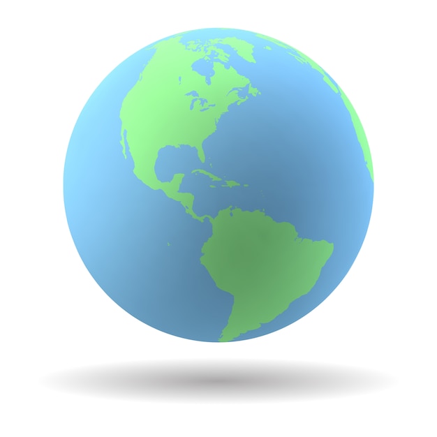 Earth globe illustration