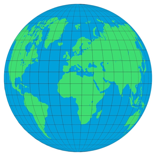 Vector earth globes isolated