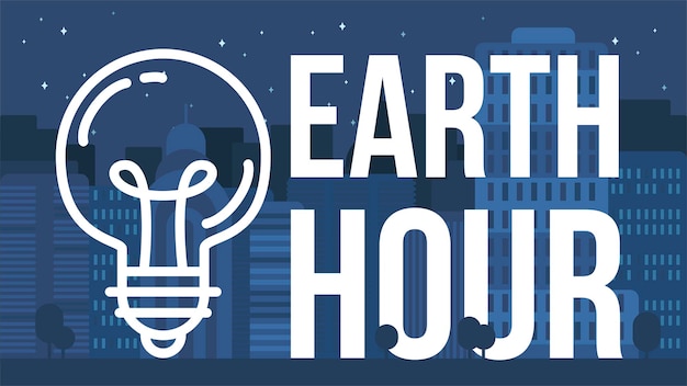 Earth hour banner