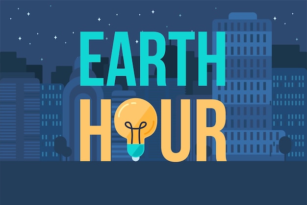 Earth hour banner