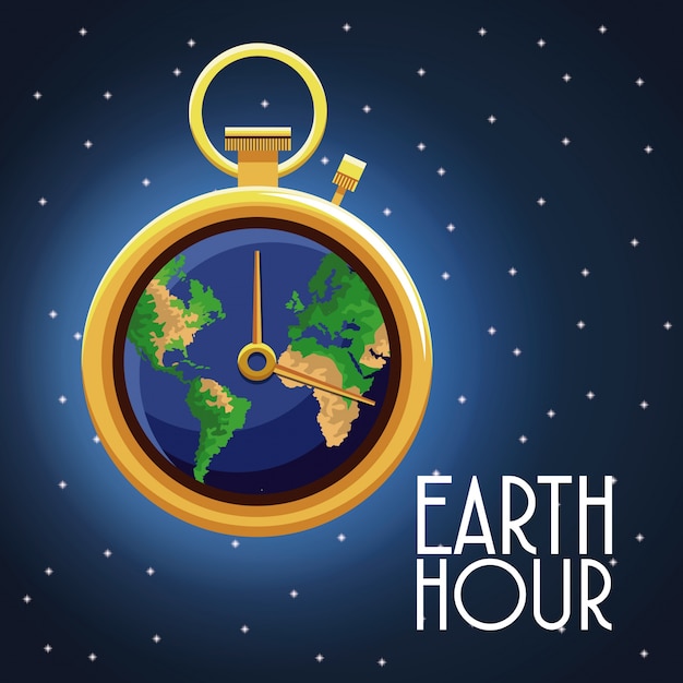 Earth hour ontwerp