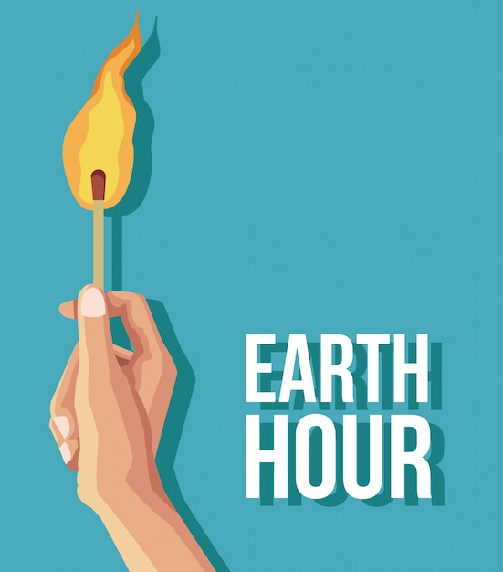 Earth hour ontwerp