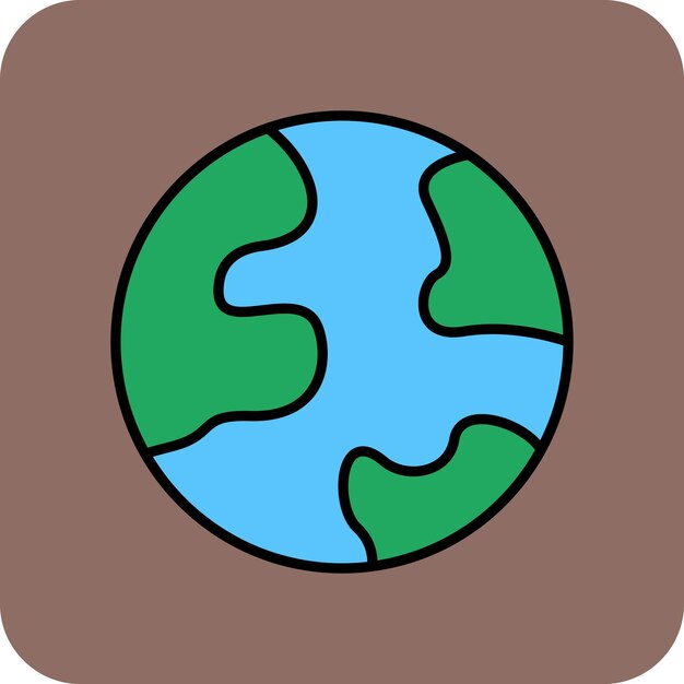 Vector earth icon