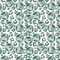 Vector earth leopard skin pattern earth vector