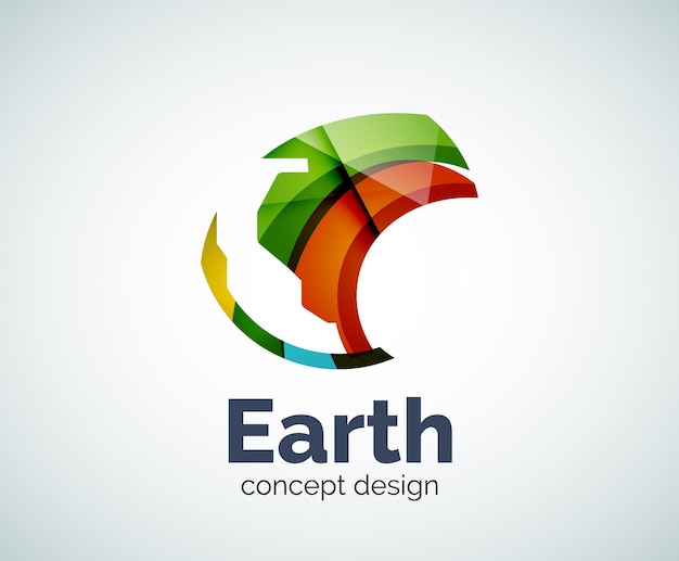 Earth logo template