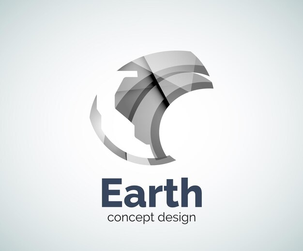 Vector earth logo template