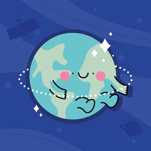 Earth planet kawaii