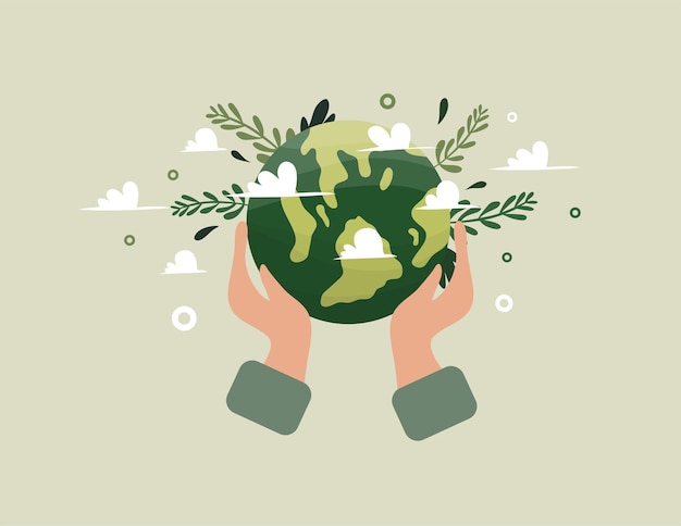 Earth vector design for environment ozone and earth day event