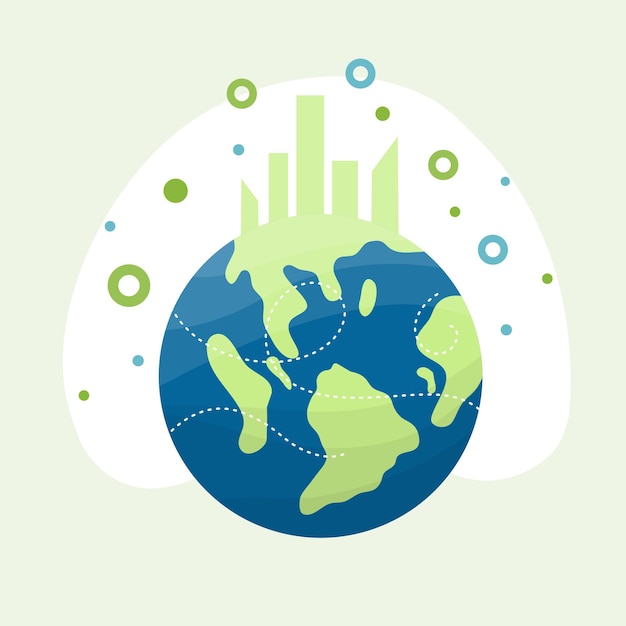 Earth vector design for ozone and earth day event