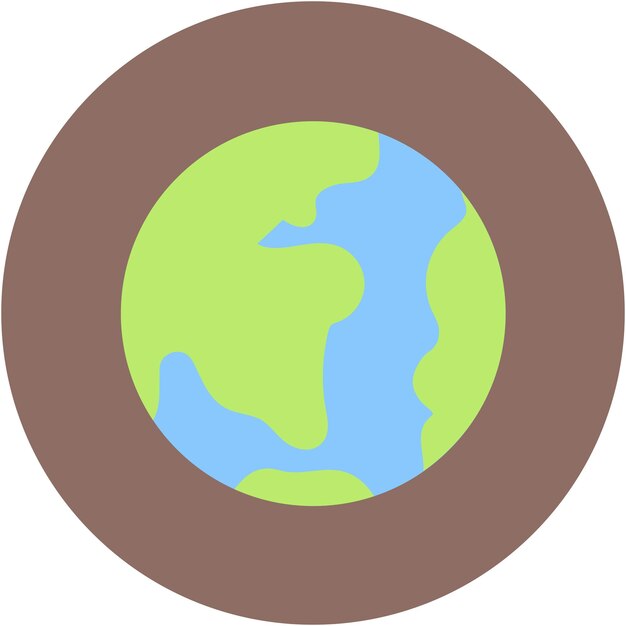 Vector earth vector illustration style