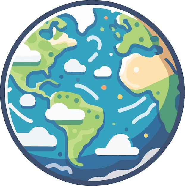 Vector earth vector illustration