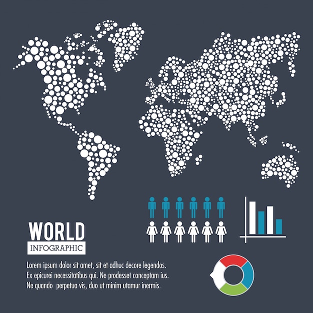 Earth world infographic 