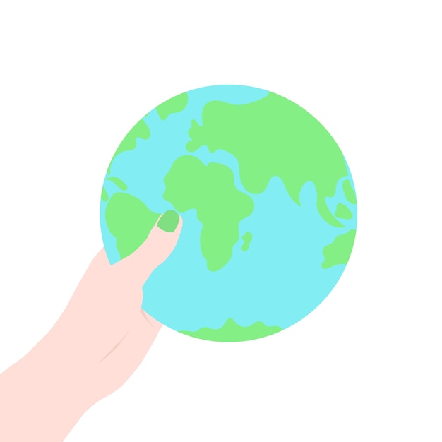 Earth world vector illustration green day