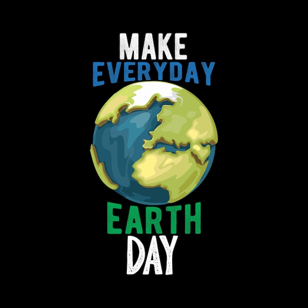 Vector earthday-ontwerp