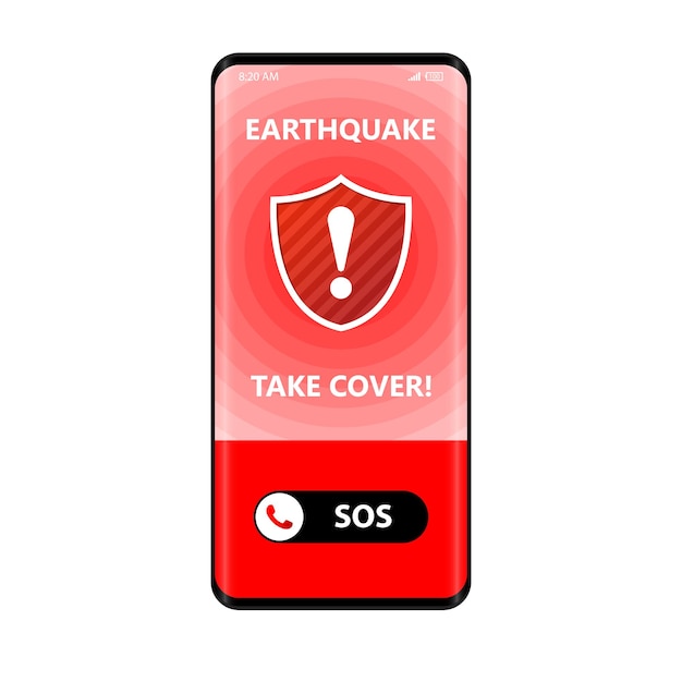 Earthquake app alert sos call emergency