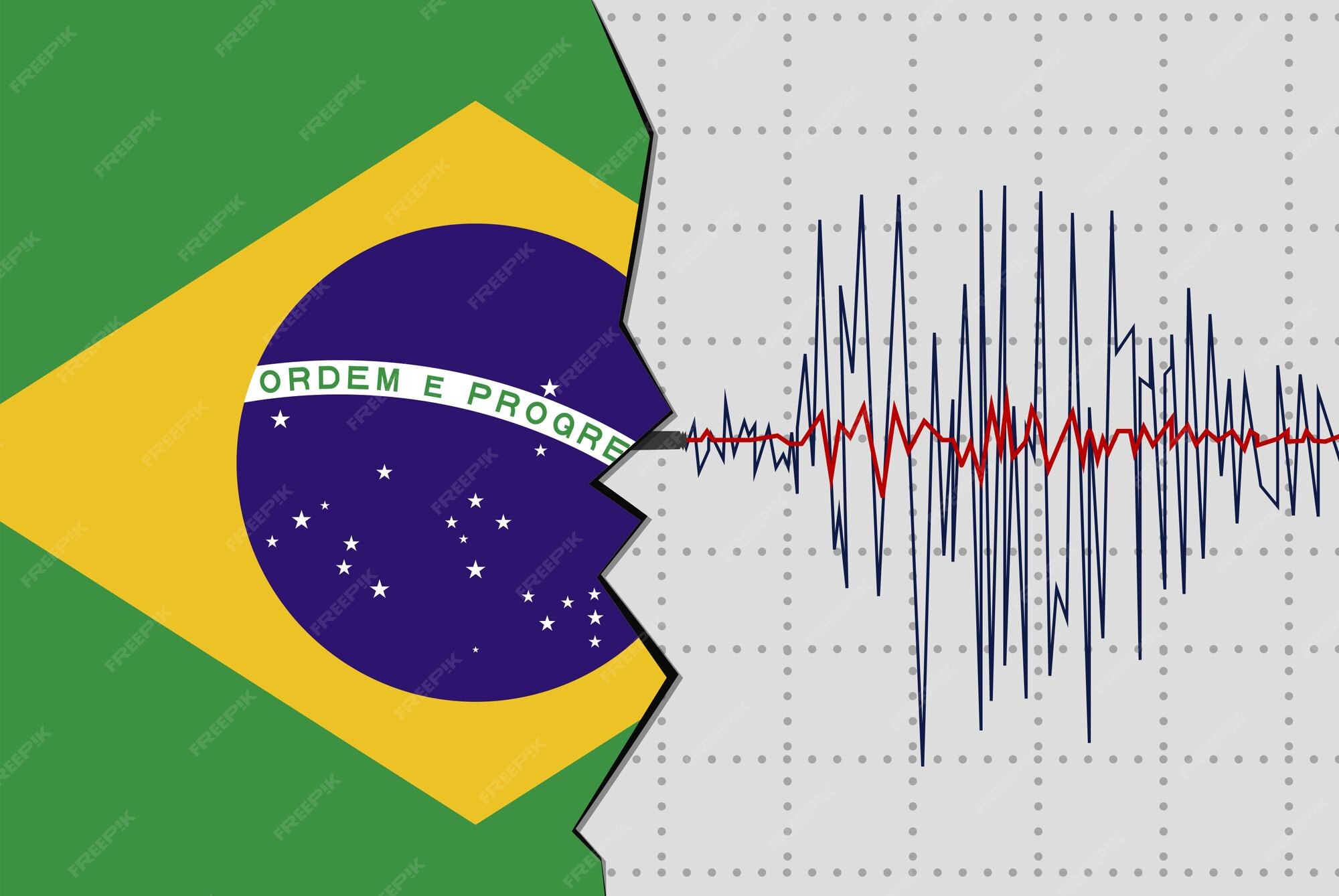 Premium Vector Earthquake in brazil natural disasters news banner