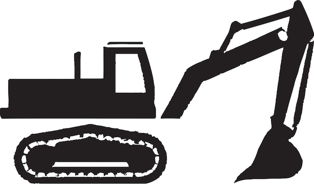 Vector earthy excavator logo vector