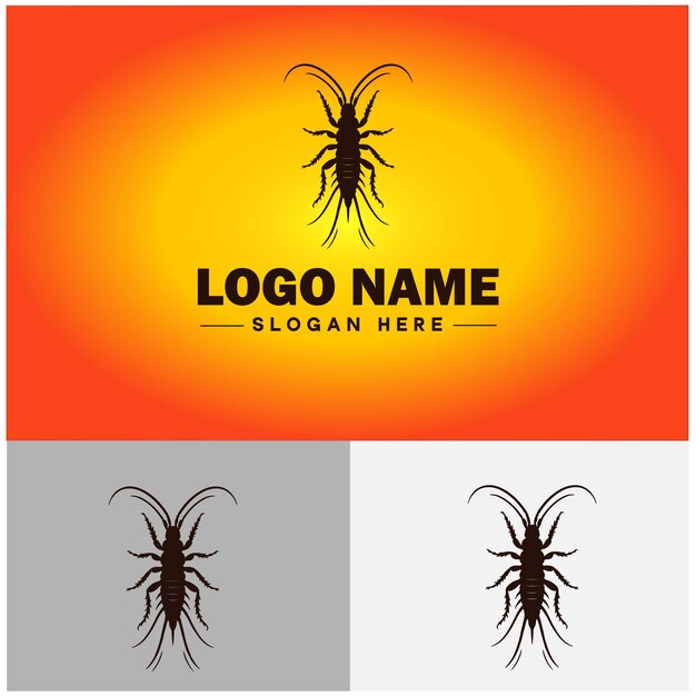 Vector earwig logo vector art icon graphics for business brand icon earwig logo template