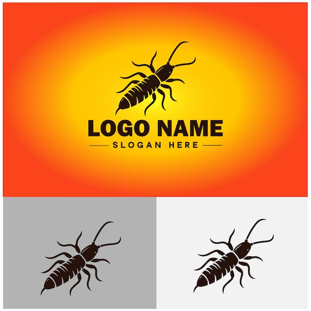 Vector earwig logo vector art icon graphics for business brand icon earwig logo template