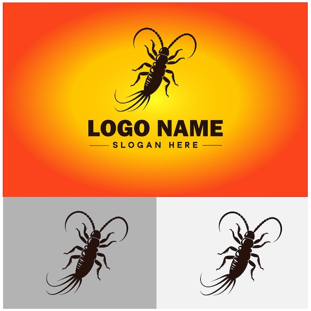 Earwig logo vector art icon graphics for business brand icon earwig logo template