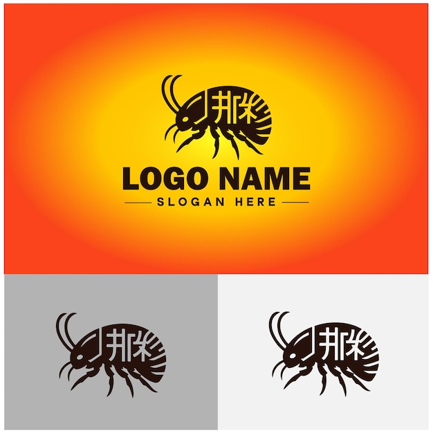 Earwig logo vector kunst icoon grafiek voor bedrijf merk icoon earwig logo sjabloon