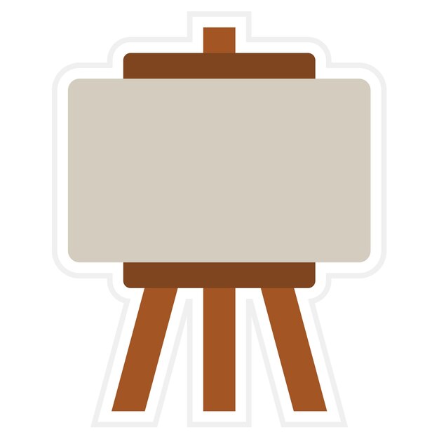 Vector easel icon