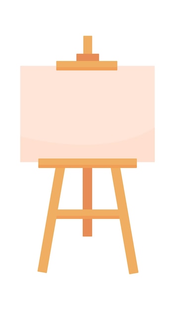 Vector easel painter art tool vector illustration