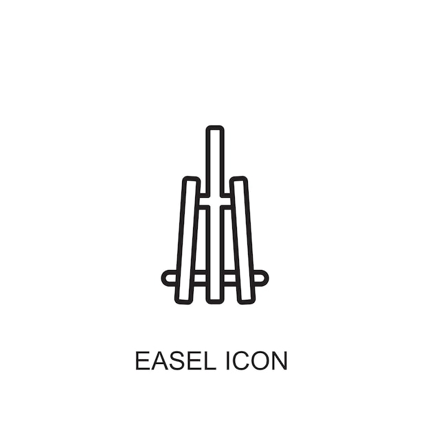 Easel vector icon icon